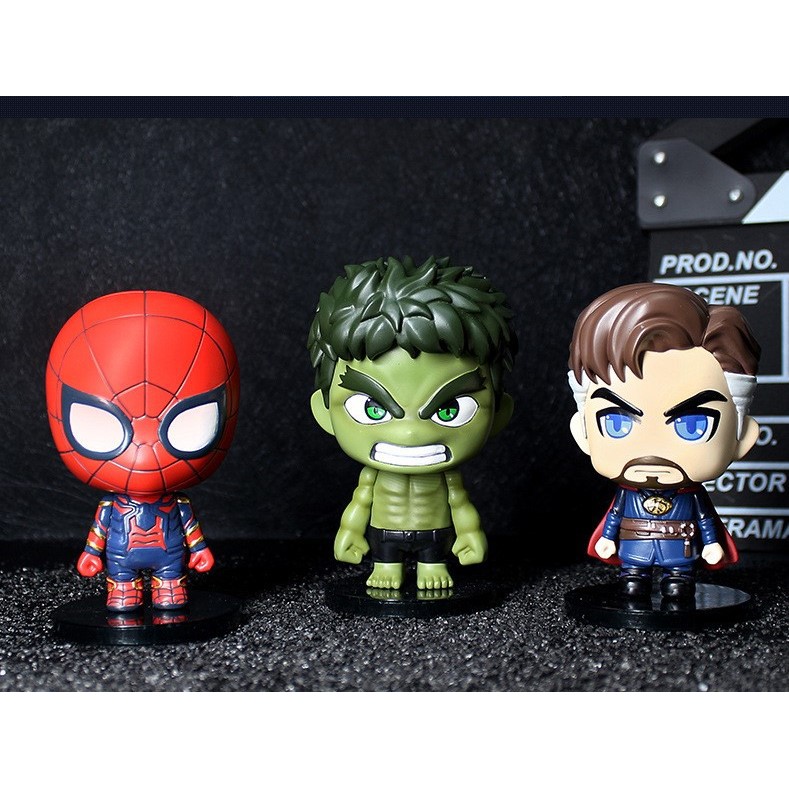 [6 Nhân Vật ] Bộ mô hình đồ chơi 6 nhân vật siêu anh hùng Avengers CosBaby Siêu Đẹp , mô hình trang trí nhựa - hàng nhập khẩu