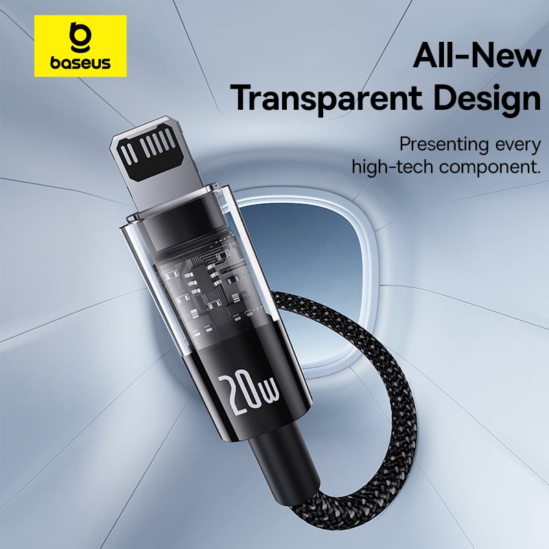 Cáp Sạc Nhanh Baseus Gem C to IP 20W (Fast-Charging Data Cable) - Hàng chính hãng