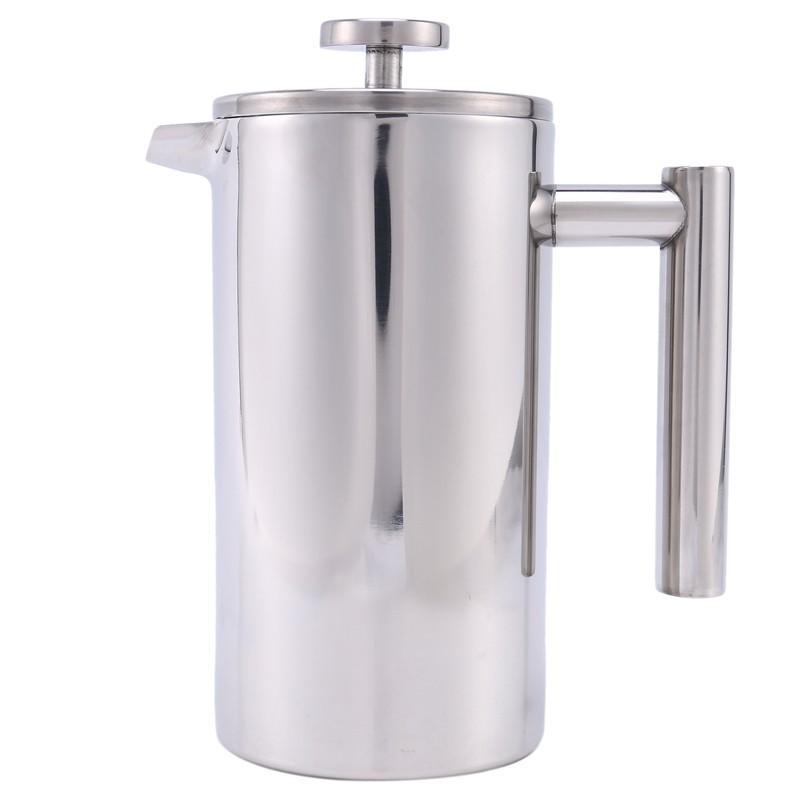 Ấm Đun Nước Kiểu Pháp 800ml 27oz Kèm 1 Muỗng Đo Lường Tiện Dụng