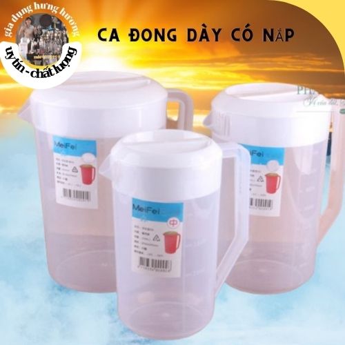 Ca nhựa đựng nước 2,5 lít có nắp