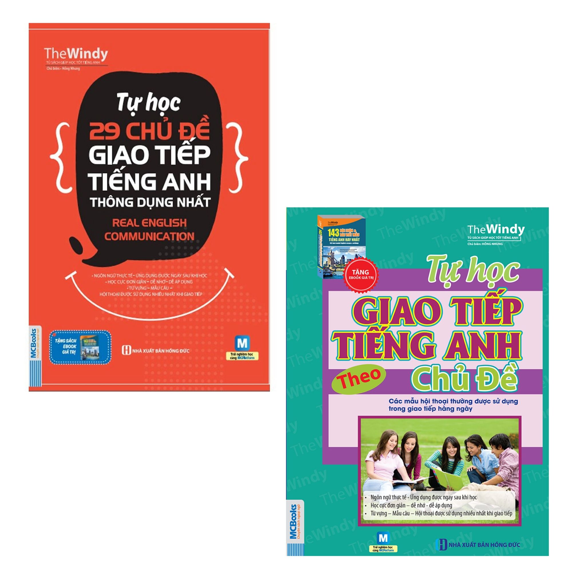 COMBO Tự học 29 chủ đề giao tiếp tiếng Anh thông dụng nhất Real English Communication + Tự học giao tiếp tiếng Anh theo chủ đề