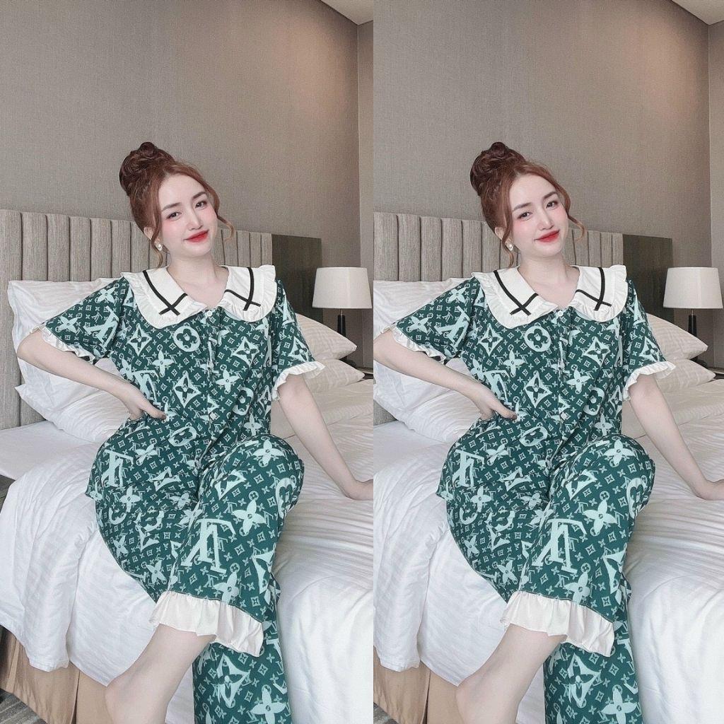 Đồ Ngủ Nữ Lụa, Đồ Ngủ Pijama Dễ Thương Vải Lụa Cao Cấp &lt; 60kg