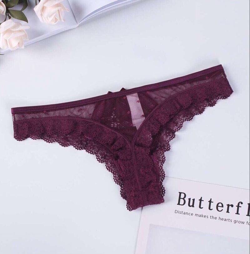QUẦN LỌT KHE REN CHẤM BI CAO CẤP 1207