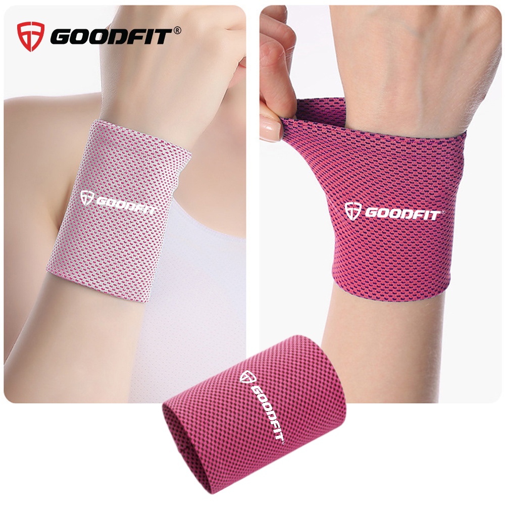 Băng đeo cổ tay thấm mồ hôi GoodFit GF308W nhanh khô, thoáng khí khi chơi thể thao