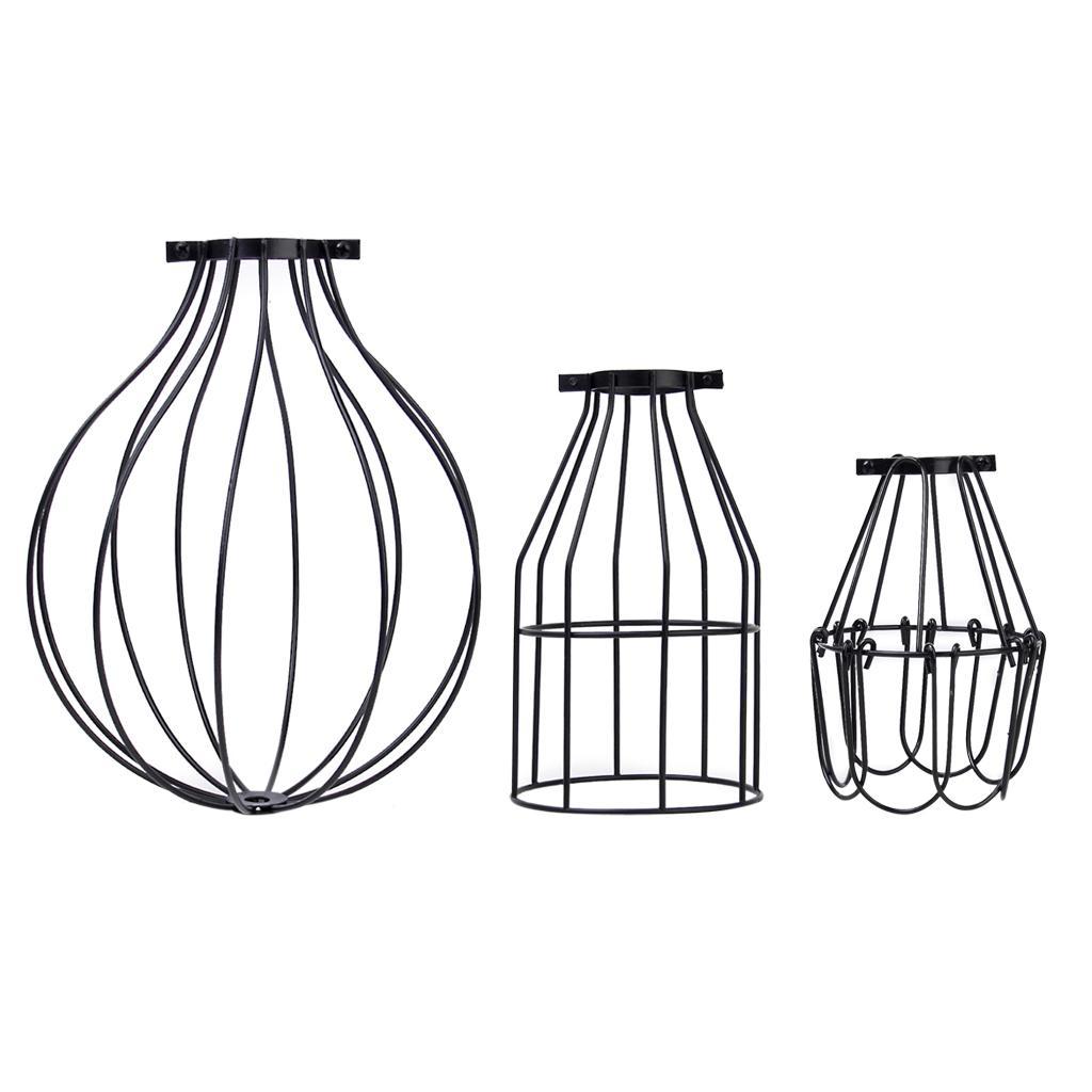 Edison Vintage Pendant Light Chandelier Cage Hanging Lamp Lampshade Decor A