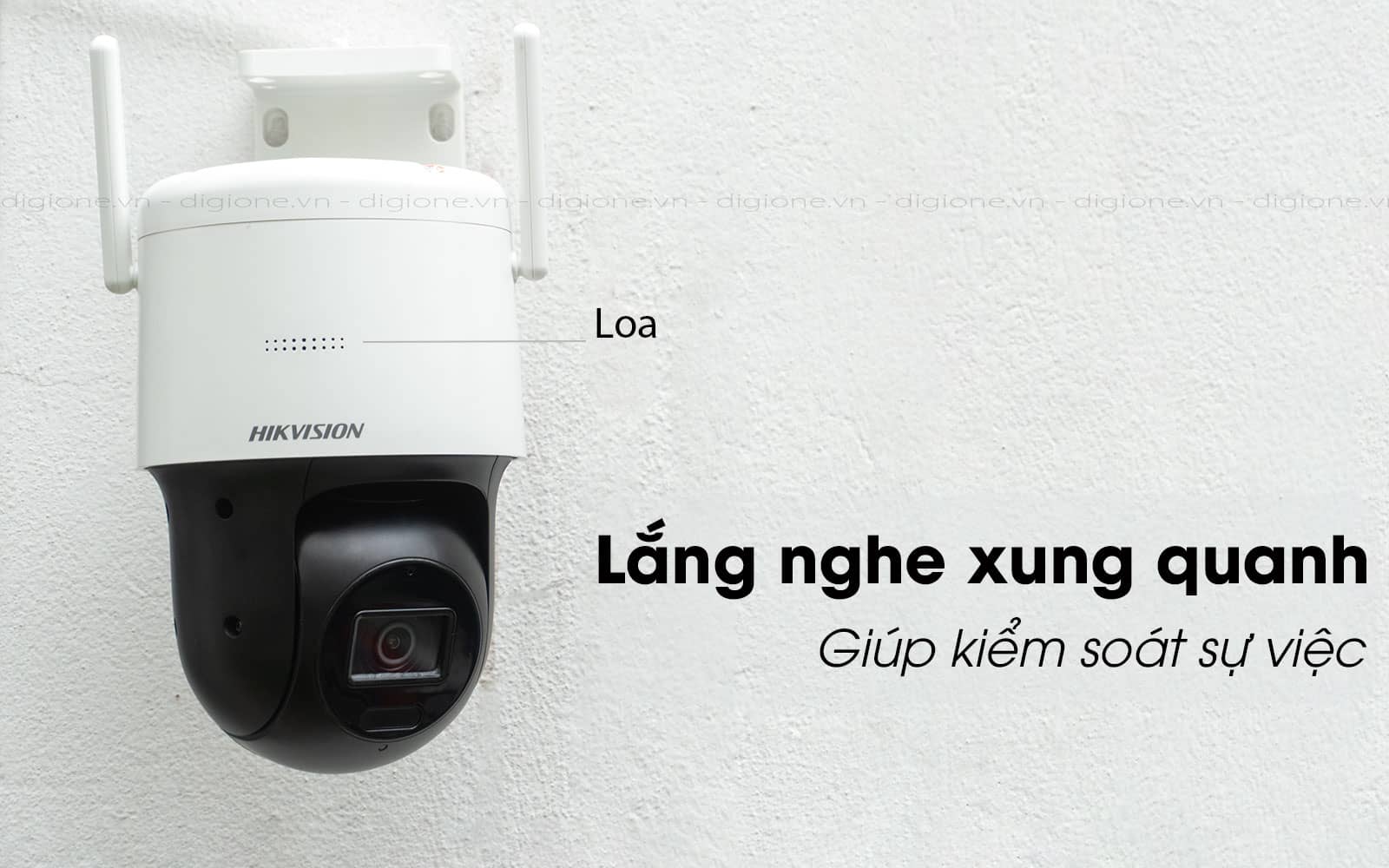 Camera IP Wifi 4MP HIKVISION DS-2DE2C400IW-DE/W Mini xoay 360 độ - Hàng chính hãng