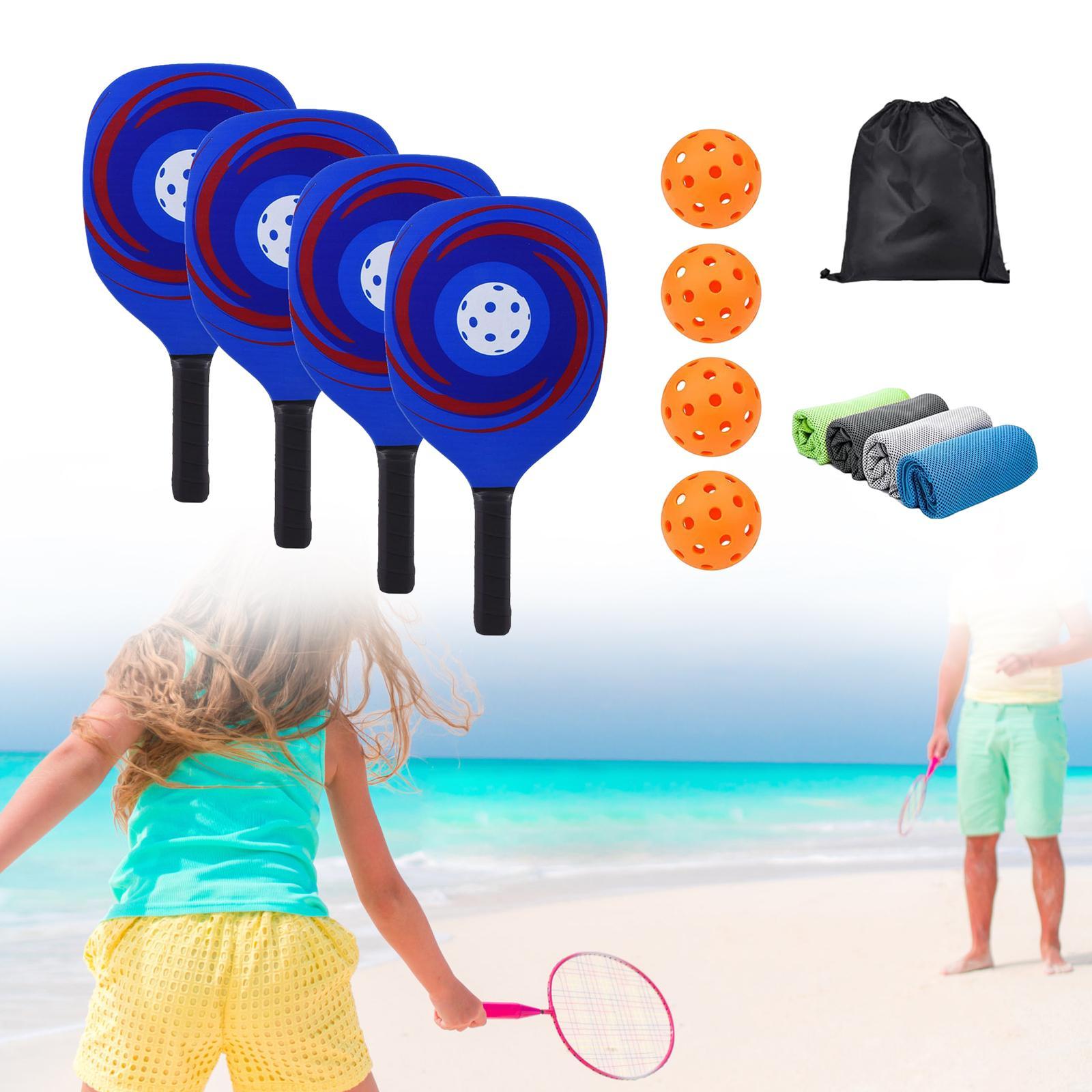 Pickleball Paddles Wood Pickleball Rackets with Bag with Ergonomic Grip