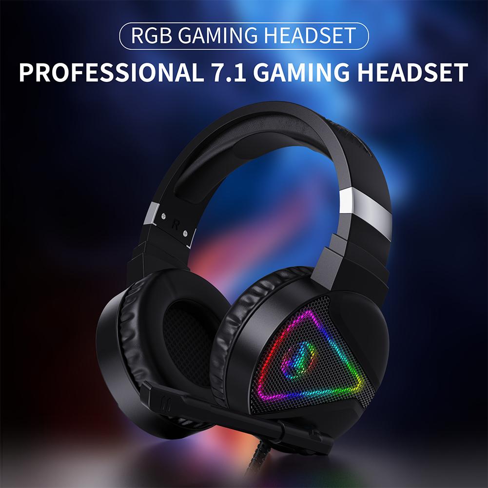 Webcam HXSJ F16 RGB LED Game Thủ Tai Nghe Jack Cắm 3.5Mm Tai Nghe Chơi Game Máy Tính PC Tai Nghe Nhét Tai Có Dây Kèm Micro Cho PS4 PS3