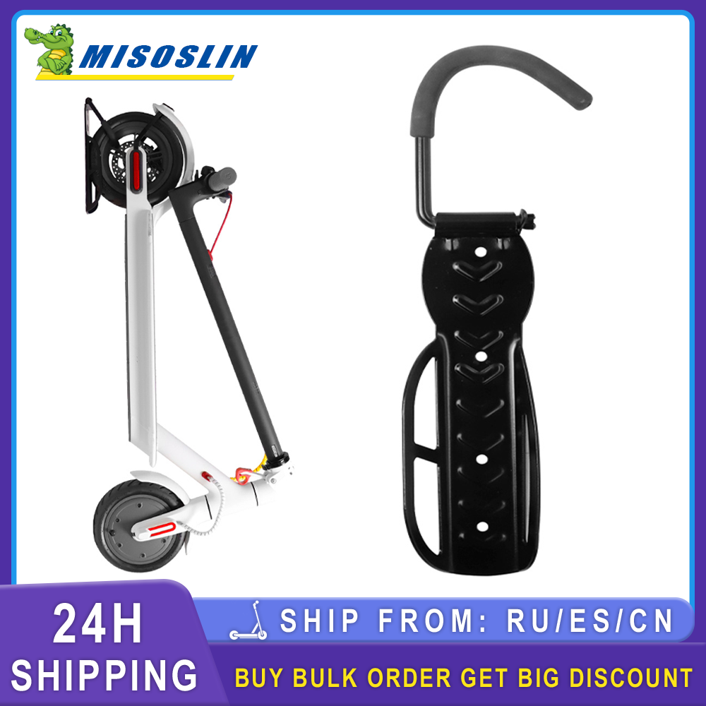 Móc Treo Tường Giá Đỡ Có Thể Gập Lại Cho Xiaomi M365 Pro 1S Pro 2 Xe Tay Ga Điện Đi Xe Đạp Xe Đạp Giá Treo Giá Đỡ Móc Đứng Màu sắc: Đen