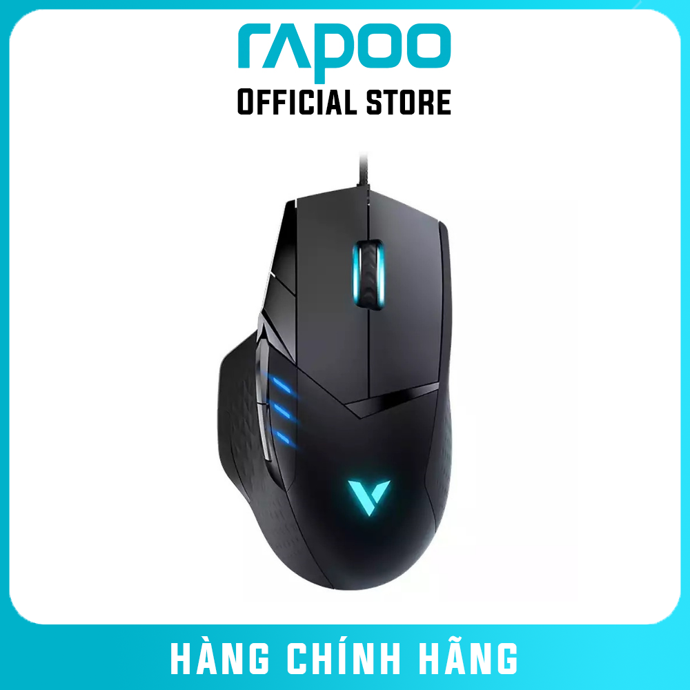 Chuột Gaming Không Dây RAPOO Đến 6200DPI, 7 Mức DPI, Đèn LED 16 Triệu Màu, Thiết Kế Cho Game Thủ - VT300 - Hàng Chính Hãng