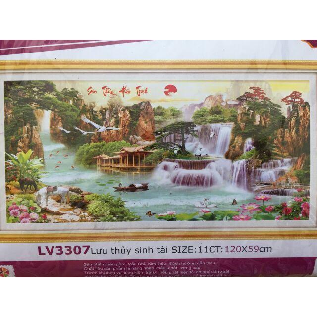 Tranh thêu 3d Phong cảnh lv3307