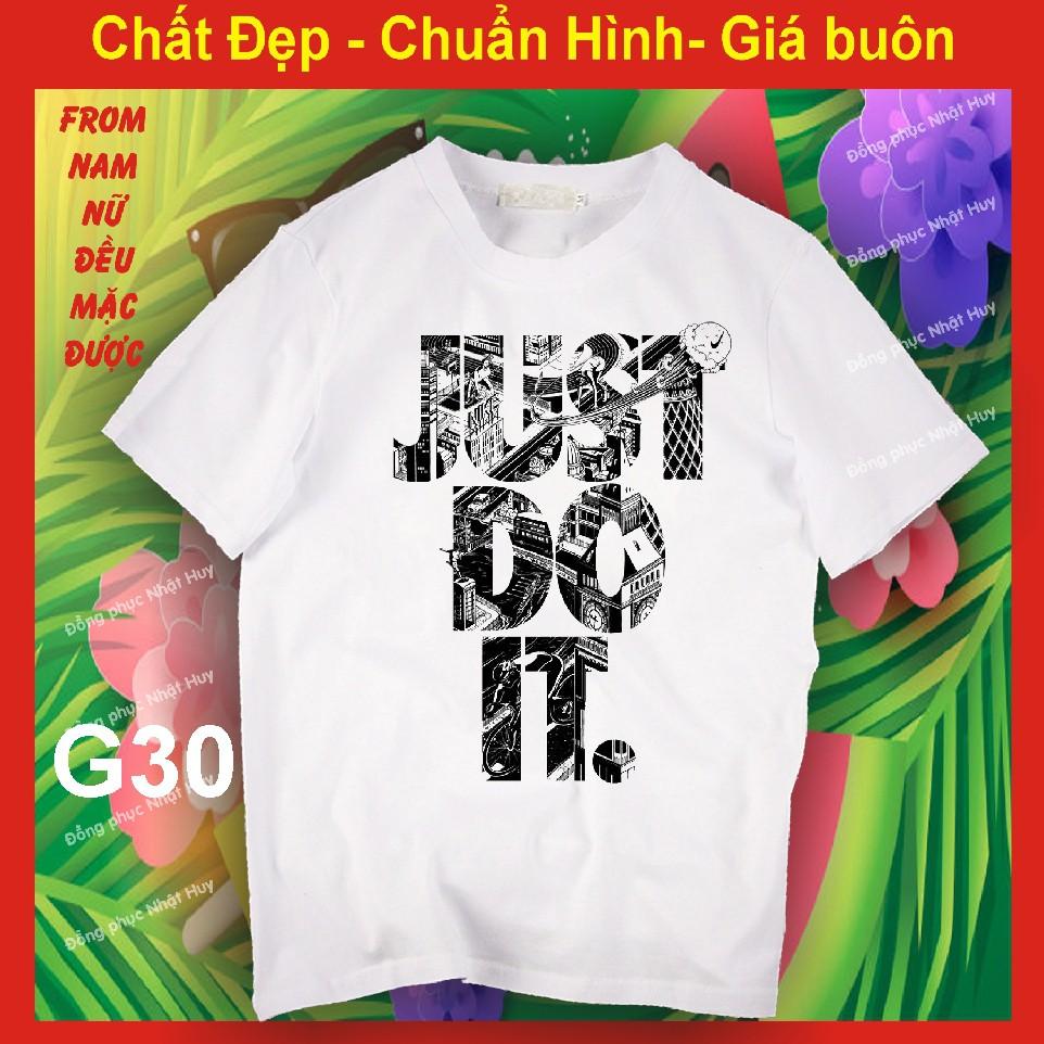 Áo thun in giày đẹp G29, chất đẹp, bao đổi trả, giầy dây, đôi giày đẹp, JUST DO IT