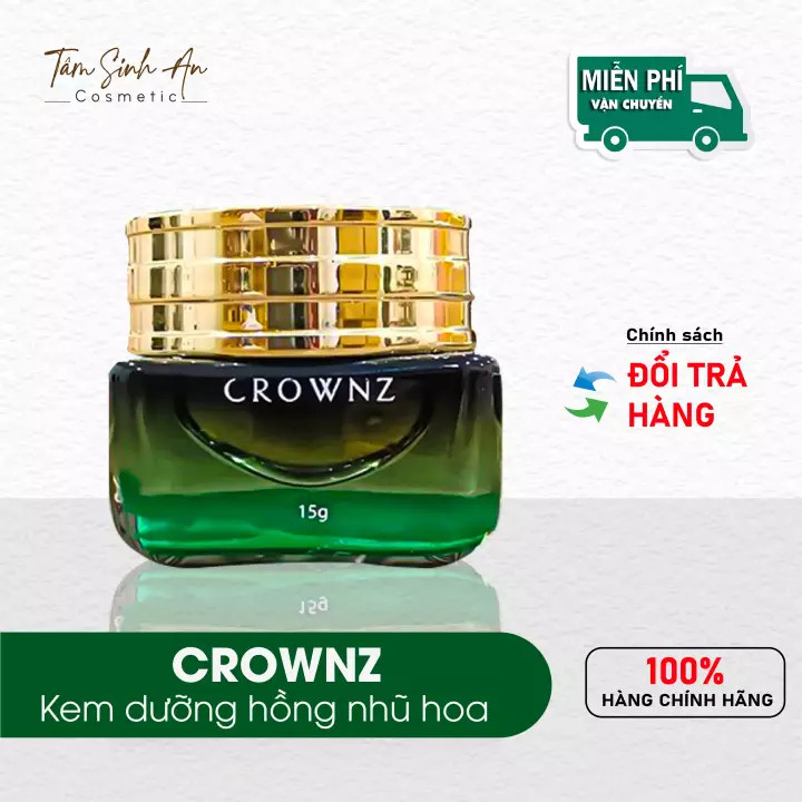 Kem Làm Hồng Nhũ Hoa CROWNZ - 4 Ngày Hiệu Quả Khử Thâm, Duy Trì Tính Đàn Hồi - Mãi Mãi Tuổi 18 - Tâm Sinh An Cosmetic