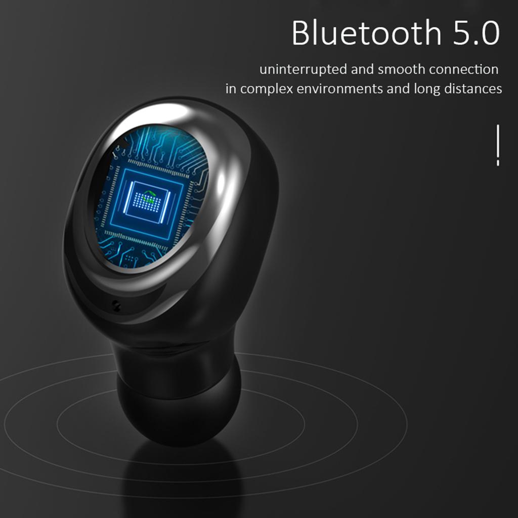 Bluetooth Headset, IPX5 Wireless Bluetooth 5.0 Earphone With Mic, 300H Playtime Bluetooth Headset, 3500mAh, LED Display, For IOS Android