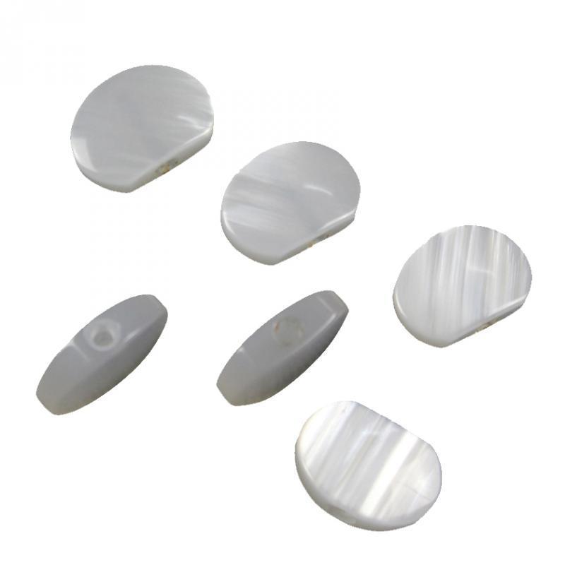 6 White Pearloid Acrylic Buttons Guitar Tuner Machine Heads Tuning Keys Pegs