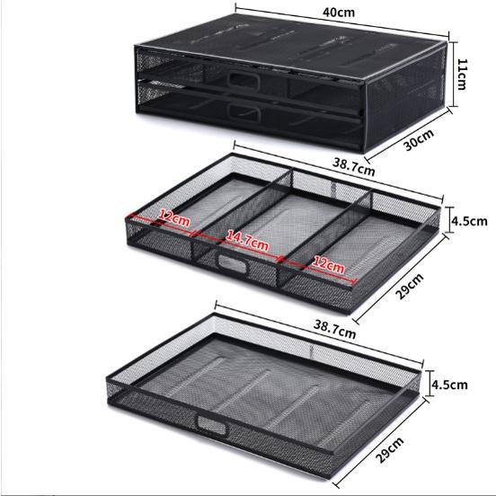 Bàn Kê Màn Hình Kiêm Hộc Tủ 2 Tầng 2in1 Thép Tản Nhiệt Máy Tính PERSONAL DESIGN