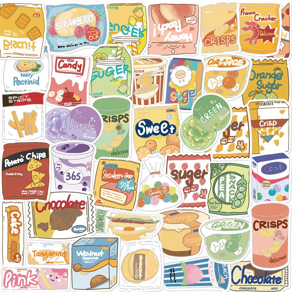 Sticker SNACK hoạt hình trang trí mũ bảo hiểm,guitar,ukulele,điện thoại,sổ tay,laptop-mẫu S149