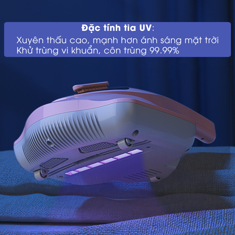 Máy Hút Bụi Giường Nệm Sofa Tia UV Diệt Khuẩn Lông Chó Mèo M05