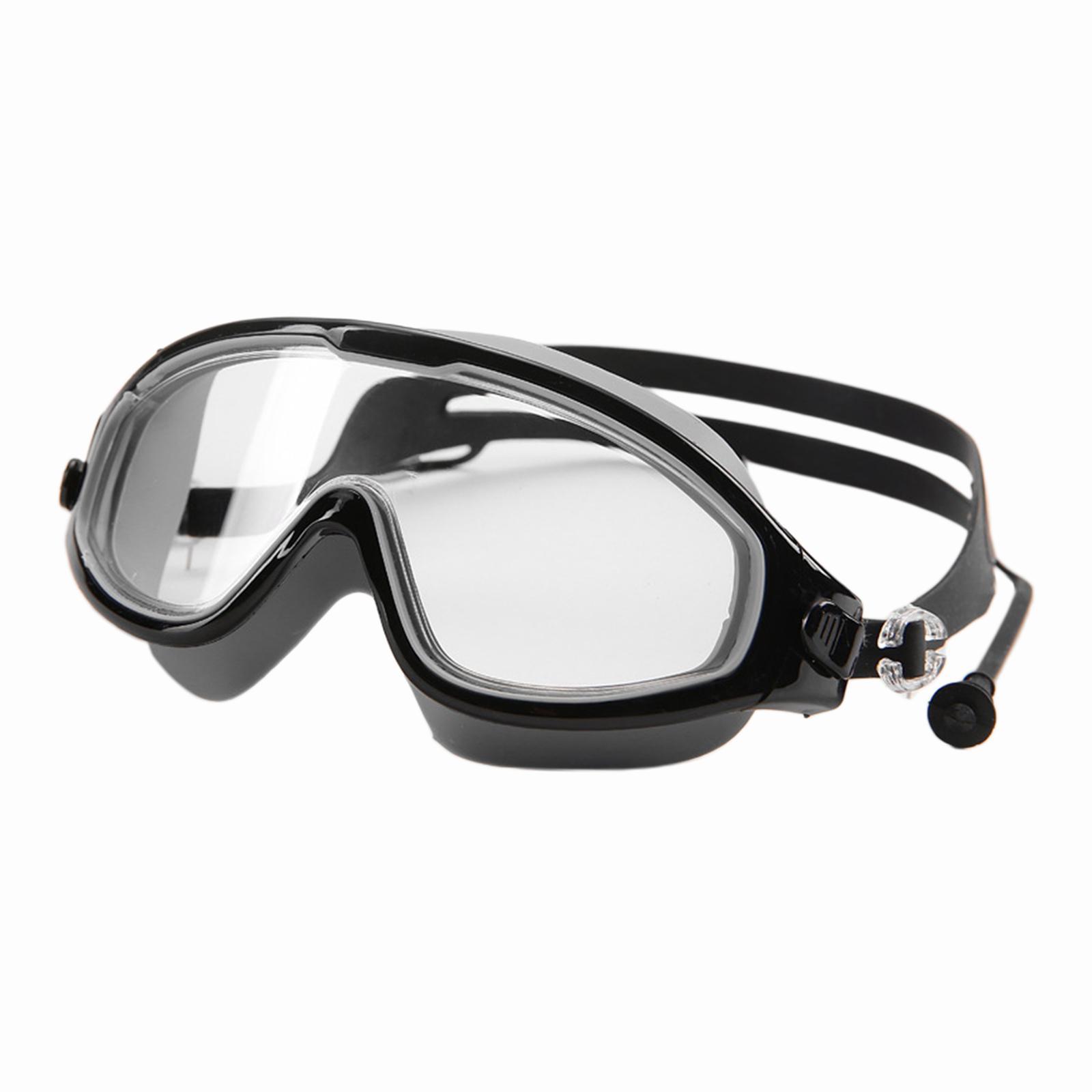 Kids Swim Goggles with Earplug Adjustable for Kids 6-14 Teenagers Boys Girls