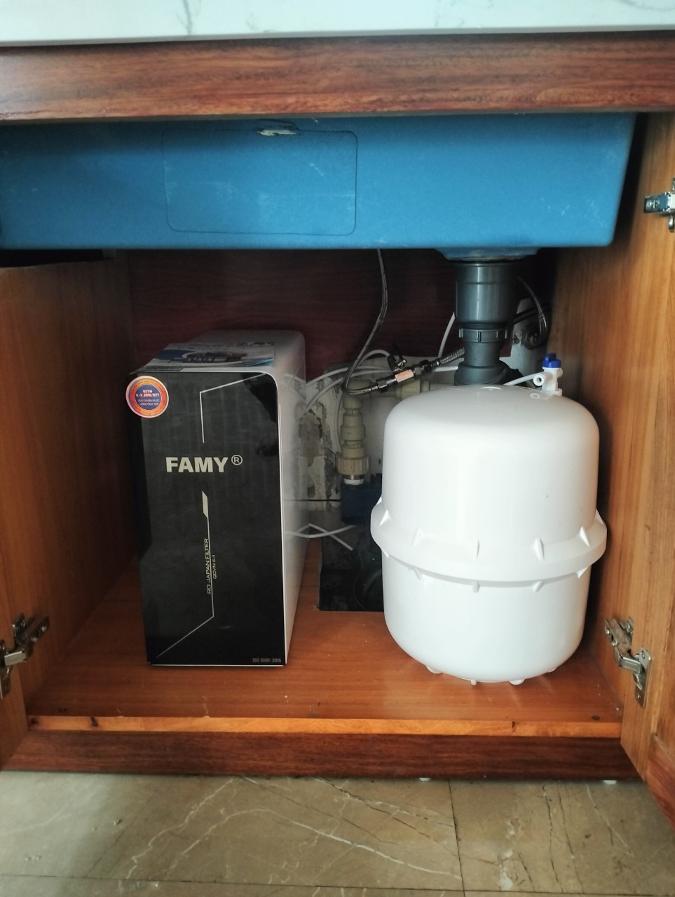 Máy Lọc Nước 9 Cấp Lọc Cao Cấp Famy A15 - Hàng Chính Hãng - Để Gầm Tủ Bếp - Để Bàn