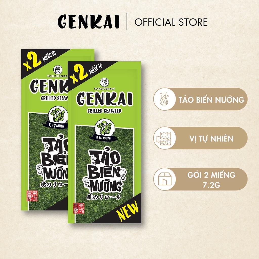 Snack Tảo Biển Nướng GENKAI Vị Tự nhiên 7.2g