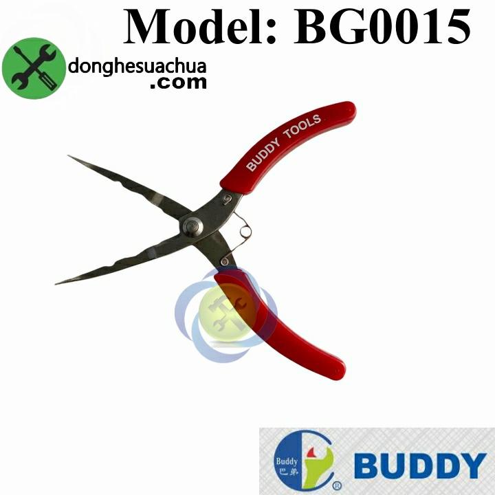 Kìm nhọn Buddy BG0015 loại 6inch cán đỏ mũi cong