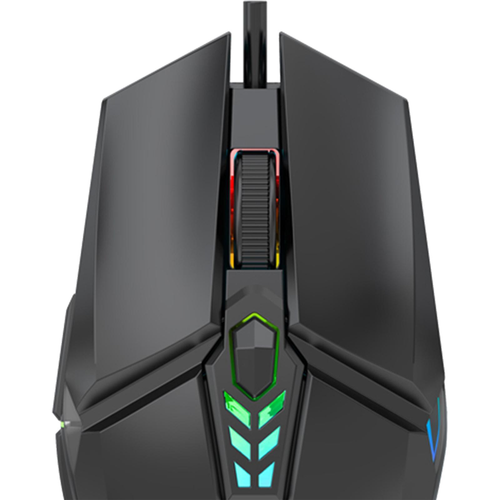 USB Wired Mouse Silent Game Precise Positioning Ergonomic for Desktop Office