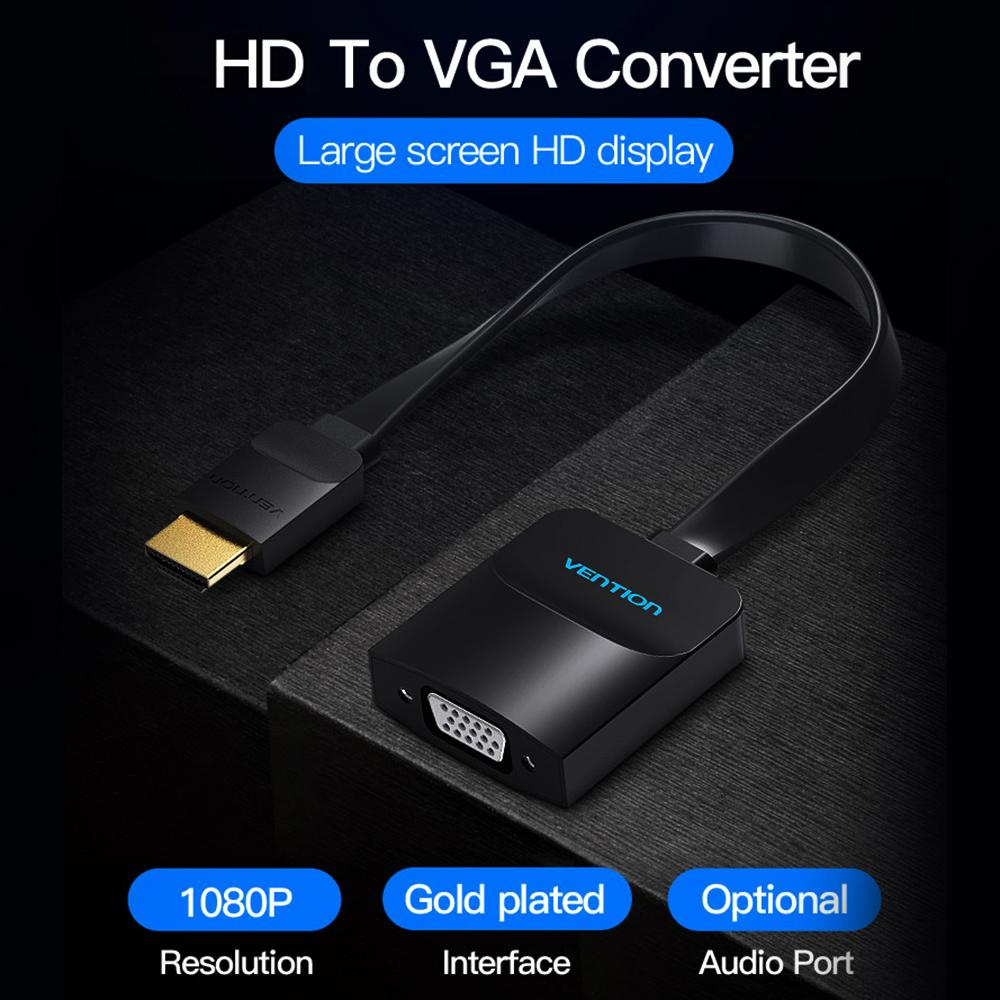 Bộ chuyển đổi Cáp VENTION video HD phẳng 15cm Độ phân giải cao 1080P cho Máy chơi game PS4 DVD