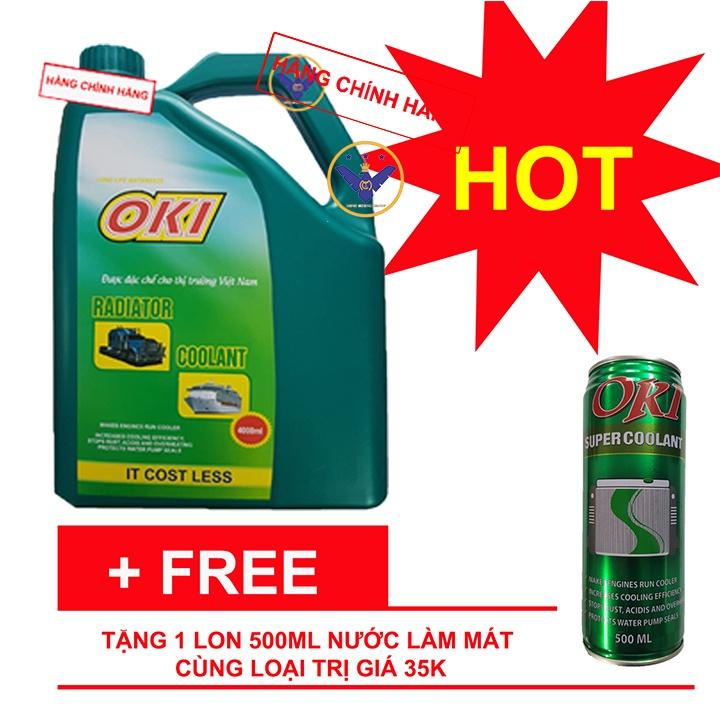 Nước làm mát xe ô tô màu xanh OKI Super Coolant 500ml