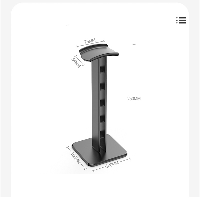 Headphone Stand - Giá treo tai nghe - giá đỡ tai nghe thân nhựa cao cấp - Có đế chống đổ, Thân đế chắc chắn siêu bền