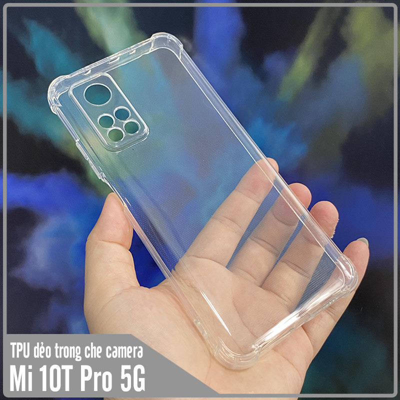 Ốp lưng cho Xiaomi Mi 10T Pro - Redmi K30S TPU Trong Suốt Che Camera