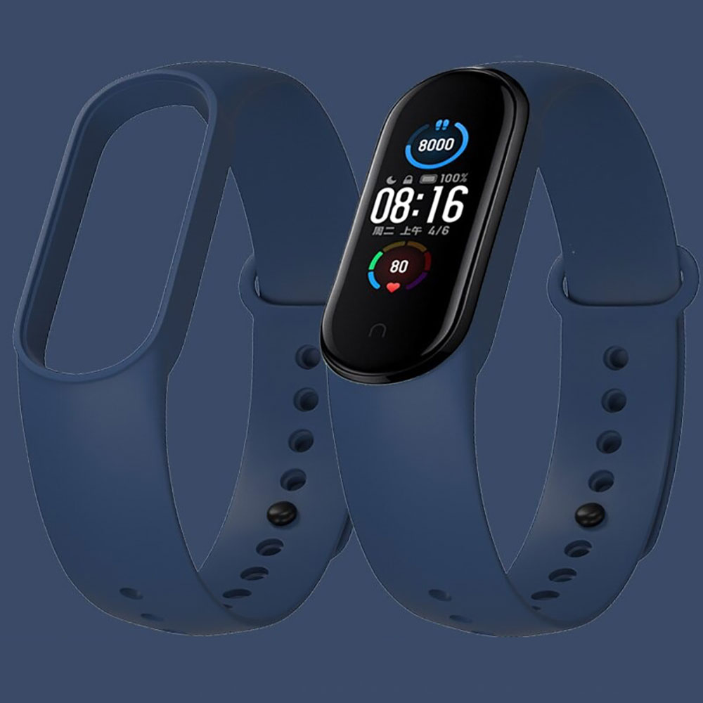 Dây cao su thay thế cho Vòng đeo tay Xiaomi Mi Band 5, không phù hợp Miband 3, Mi band 4 - Hàng Nhập Khẩu