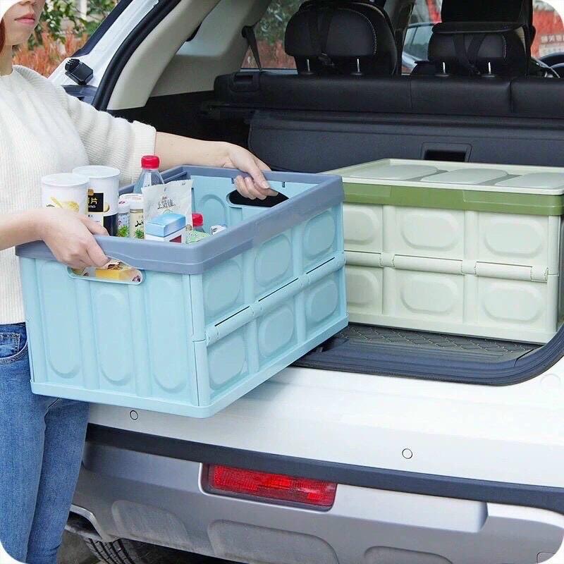 Hộp chưa đựng đồ gập gọn cất cốp xe ô tô xe hơi
