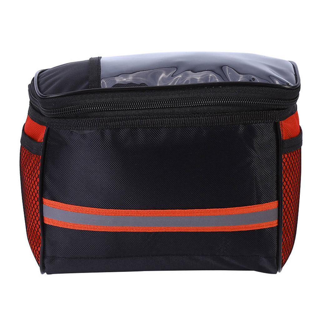 2Pcs Bike Handlebar Bag Front Storage Bag Outdoor Cycling Pouch Waterproof
