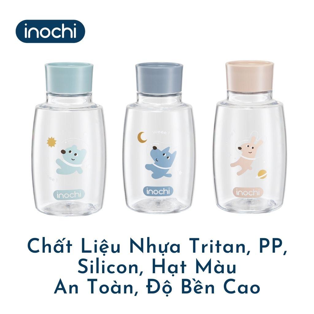 Bình Nước Cho Bé Goki Planet INOCHI Màu Sắc Sinh Động Chất Liệu Nhựa Cao Cấp, An Toàn Cho Sức Khoẻ 350ml