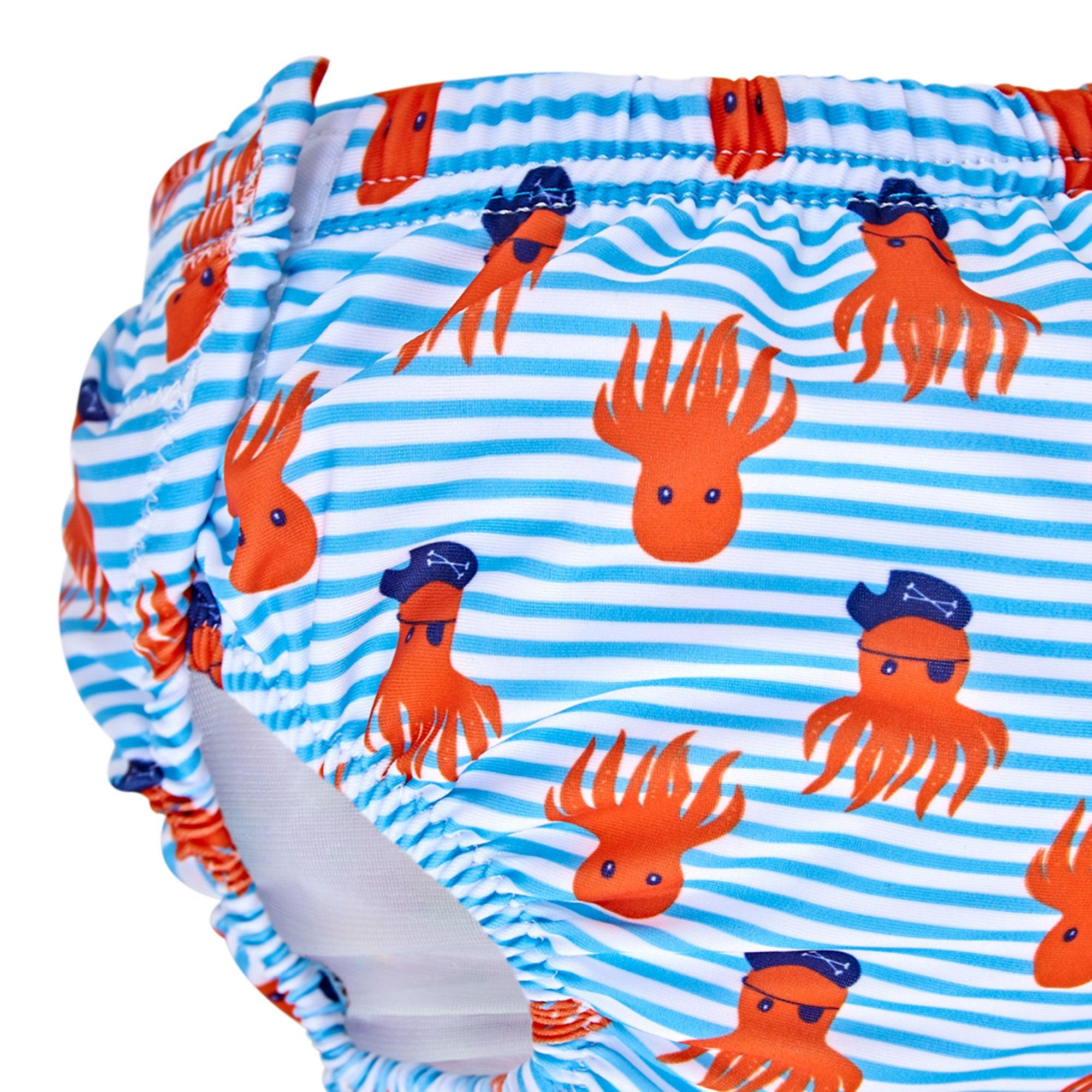 Quần bơi trẻ em Zoggs Octo Pirate Adj Swim Nappy Blue Os - 465479