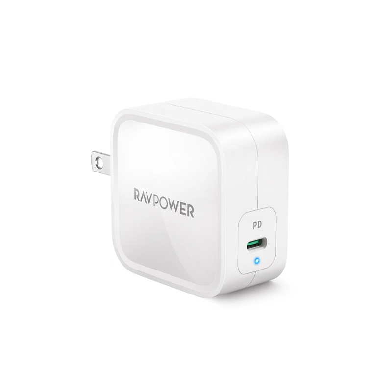 Sạc nhanh RAVPower USB-C GaN 61W Power Delivery - RP-PC112 - Hàng Nhập Khẩu