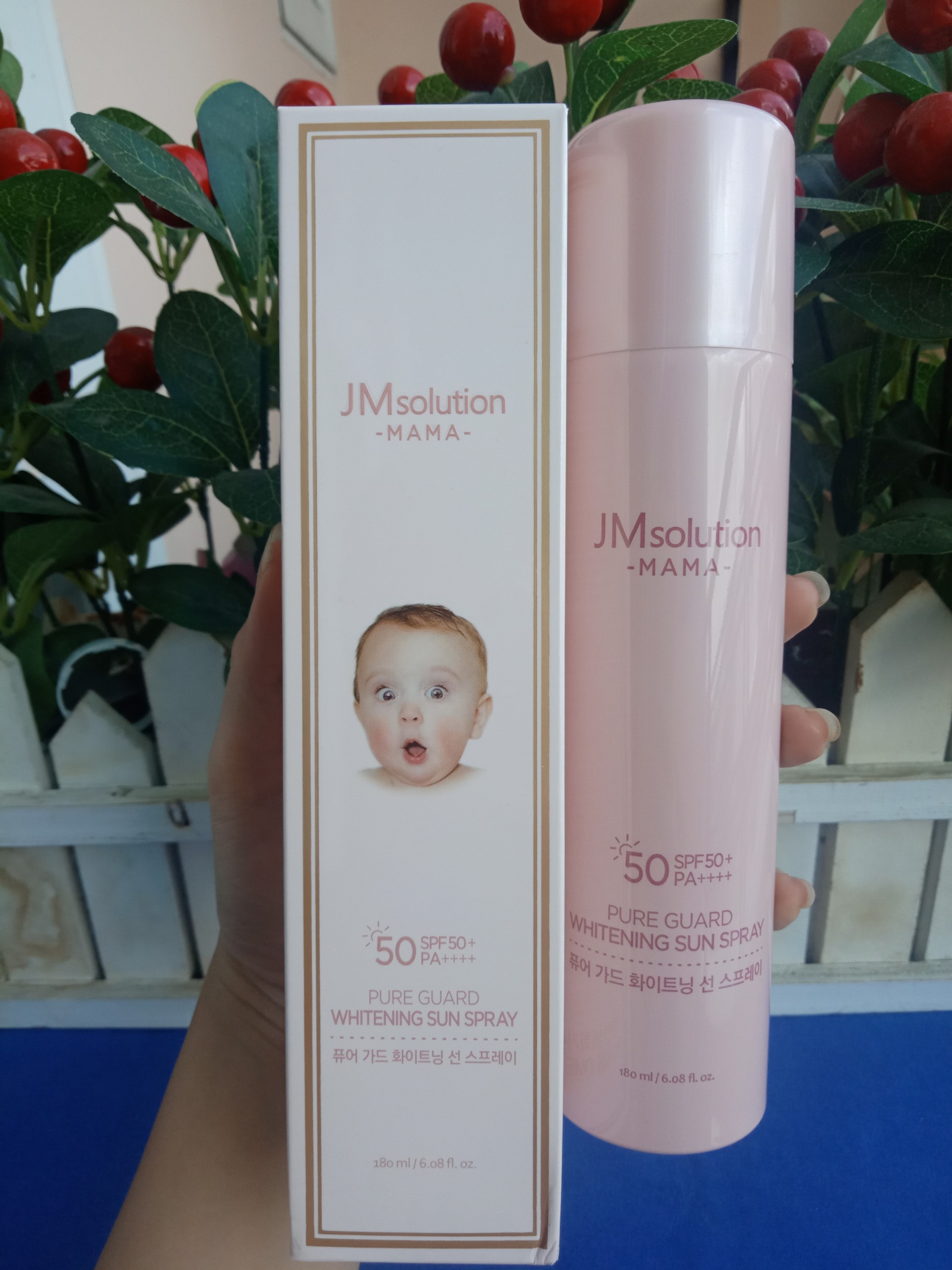 XỊT CHỐNG NẮNG TOÀN THÂN JM SOLUTION MAMA PURE GUARD WHITENING SUN SPRAY 180ml