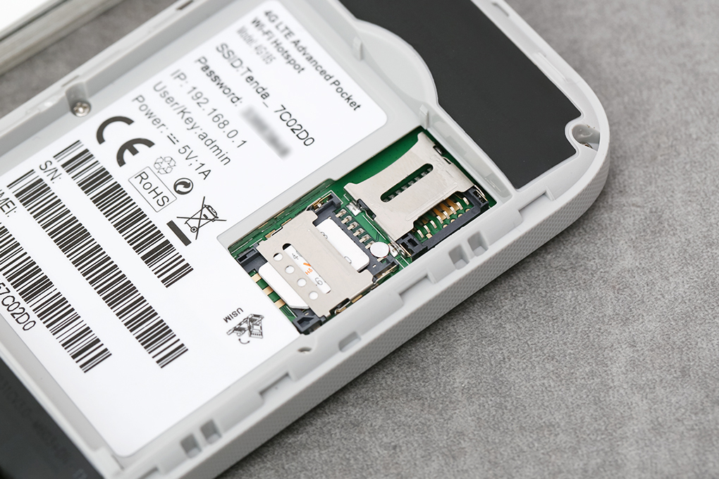 Bộ Phát Wifi Di Động 4G LTE 150Mbps Tenda 4G185 Đen