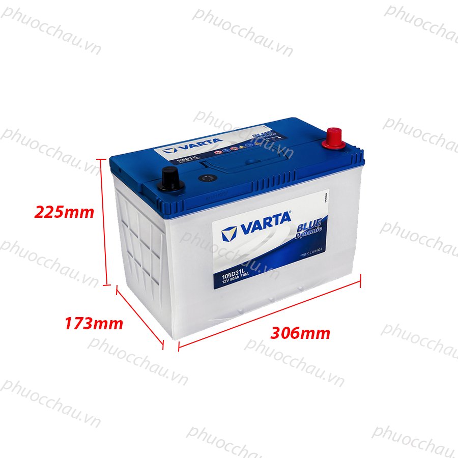 Ắc Quy VARTA 105D31L 12V-90AH