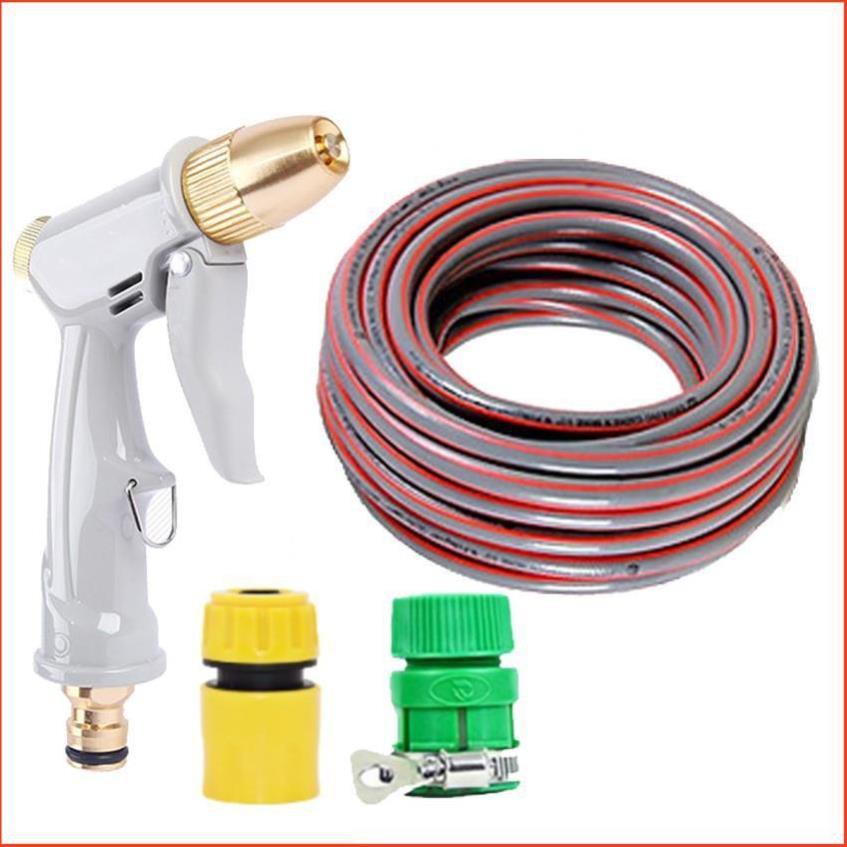 Bộ dây vòi xịt nước rửa xe, tưới cây tăng áp 3 lần, loại 3-5m 206846