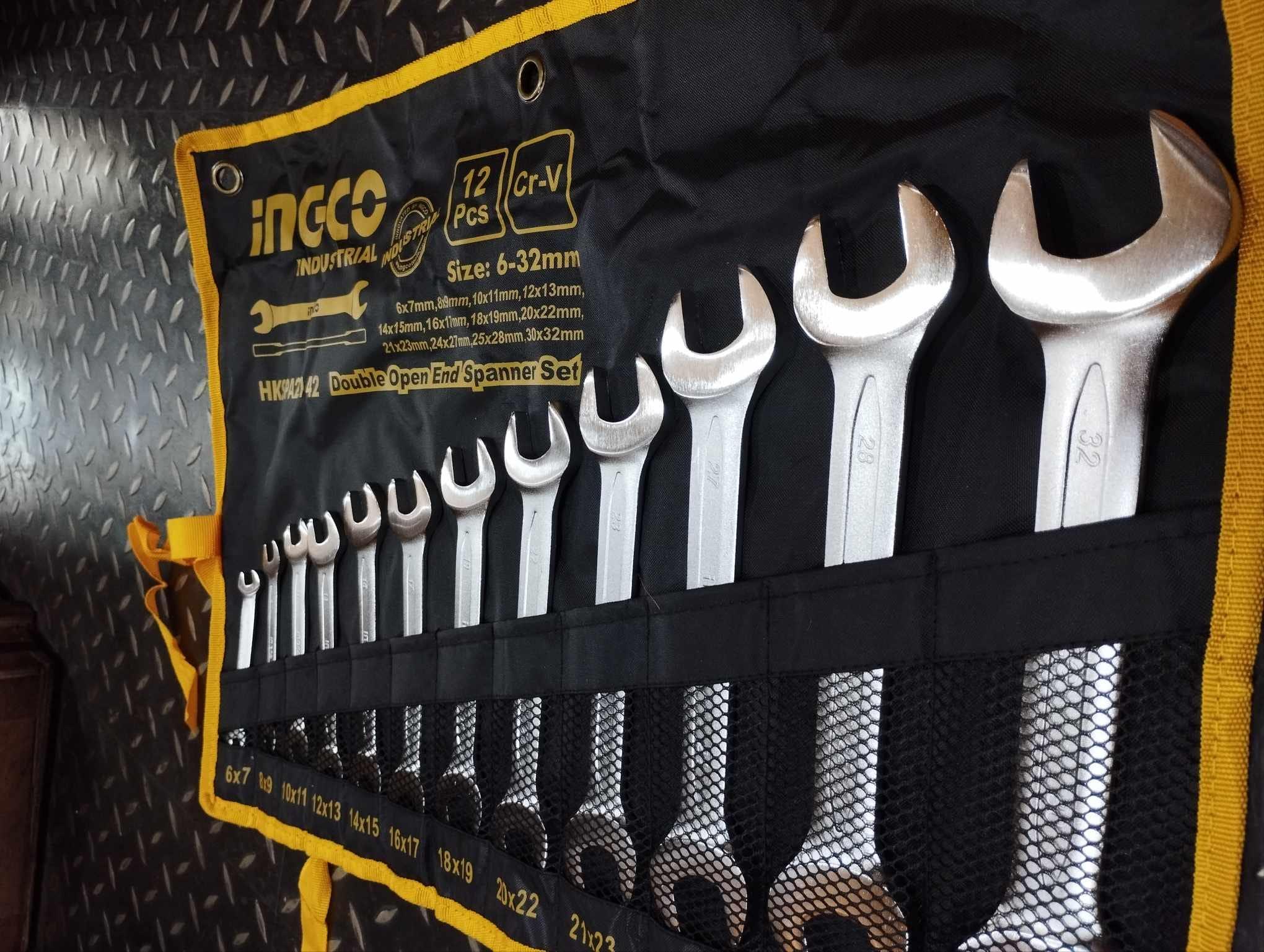 BỘ 12 CỜ LÊ 2 MIỆNG/2 VÒNG 6-32MM INGCO - HÀNG CHÍNH HÃNG