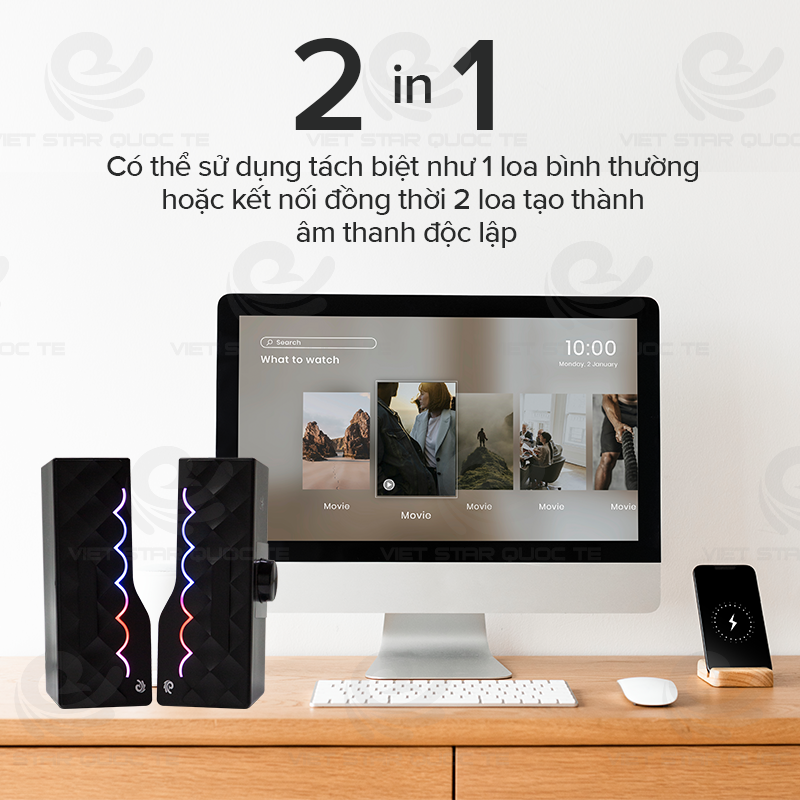 Loa Bluetooth Vi Tính Việt Star Quốc Tế - Hàng Chính Hãng