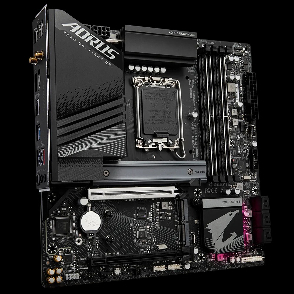 Mainboard Gigabyte Z790M AORUS ELITE AX Socket LGA1700 - Hàng Chính Hãng