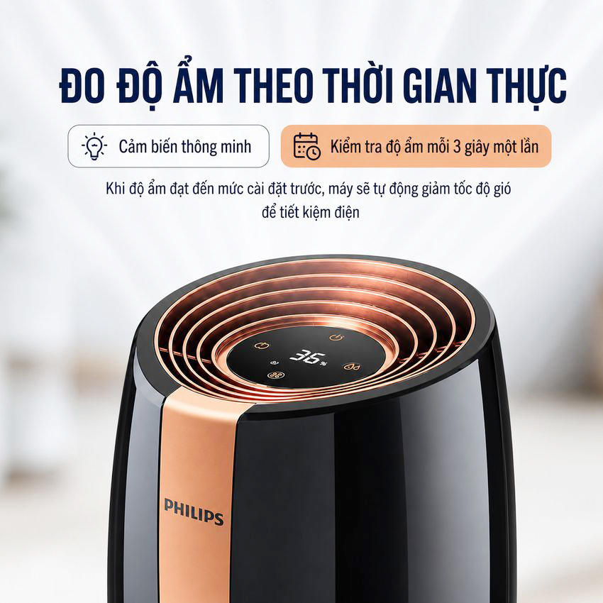 Máy tạo độ ẩm cao cấp thương hiệu Philips HU2718/00 - Hệ thống bốc hơi tiên tiến công nghệ NanoCloud - HÀNG NHẬP KHẨU