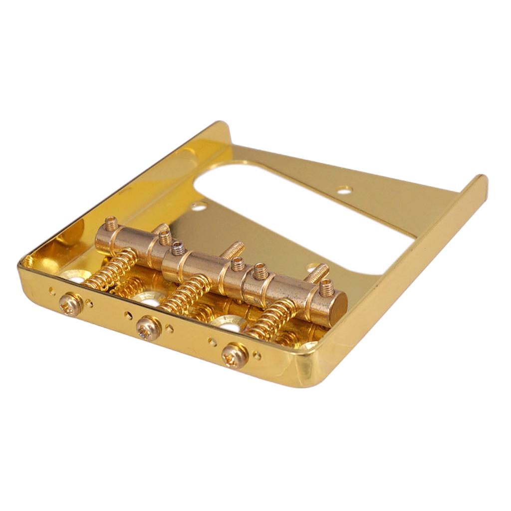 3 String Guitar Bridge for TL Electric Bass Parts Accessory Golden Spring