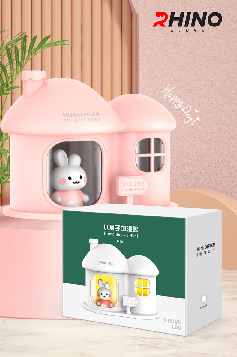 Máy phun sương 2 đầu phun cute Rhino H810 300ml 3 chế độ phun hàng chính hãng