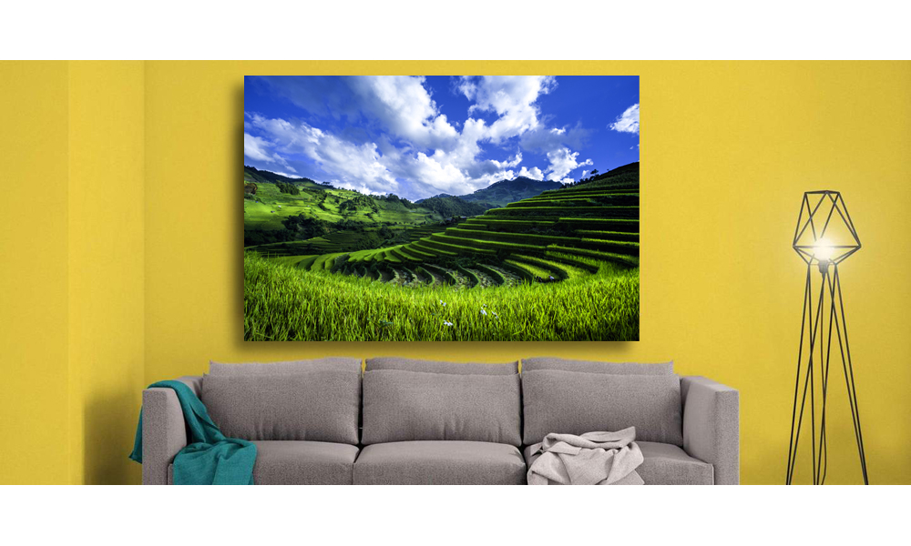 Tranh phong cảnh VIỆT NAM - In phun UV trên vải CANVAS bền màu bọc khung gỗ sang trọng.