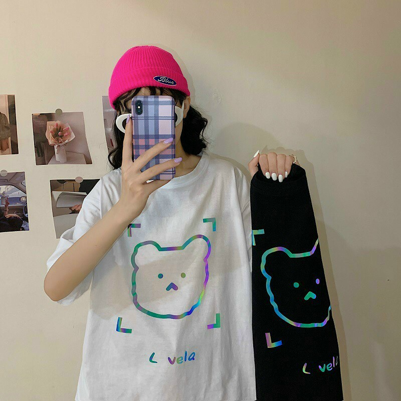 Áo thun phản quang 7 màu chất cotton co giãn in hành tinh cực trend , áo thun nam nữ from rộng in ngôi sao, Áo thun tay lỡ Unisex Phản quang 7 Màu cao cấp nhiều mẫu đẹp, cá tính, áo phản quang tay lỡ