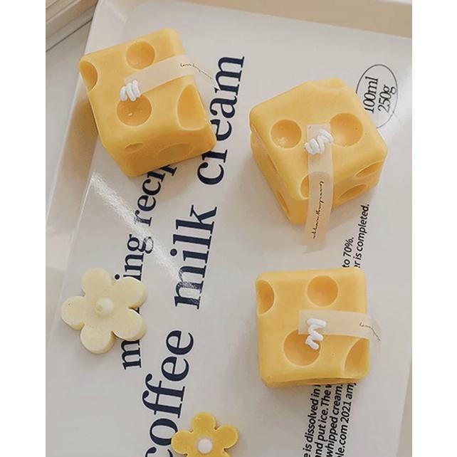 Nến Thơm Phô Mai Vuông Tinh Dầu Thiên Nhiên Handmade, Phụ Kiện Decor - Dory Lab